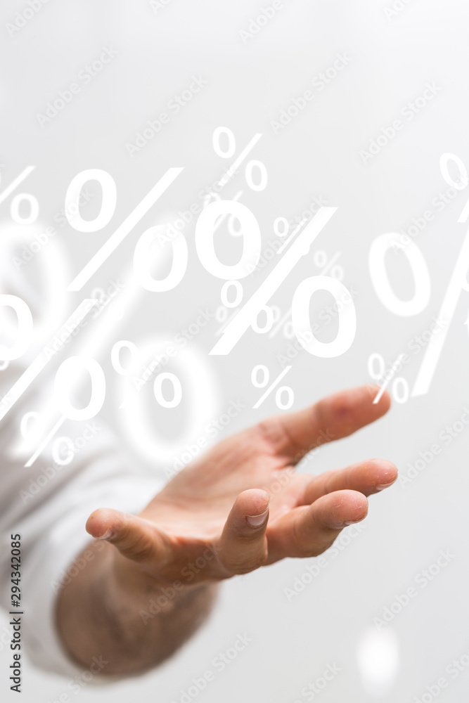 shopping online digital concept in hand shopping online digital concept in hand
