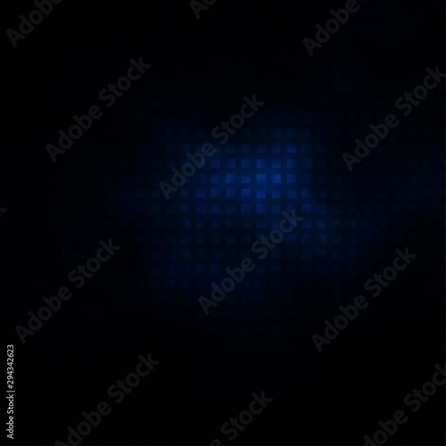 Dark BLUE vector background with rectangles.