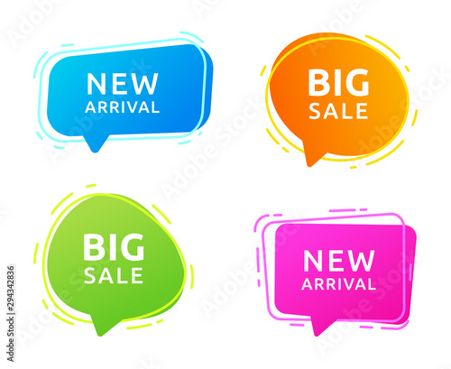 Sales Vector badges for Labels. Set banner and label sticker sale offer and badge tag sale advertising
