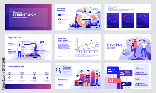 Infographics slide template design 4