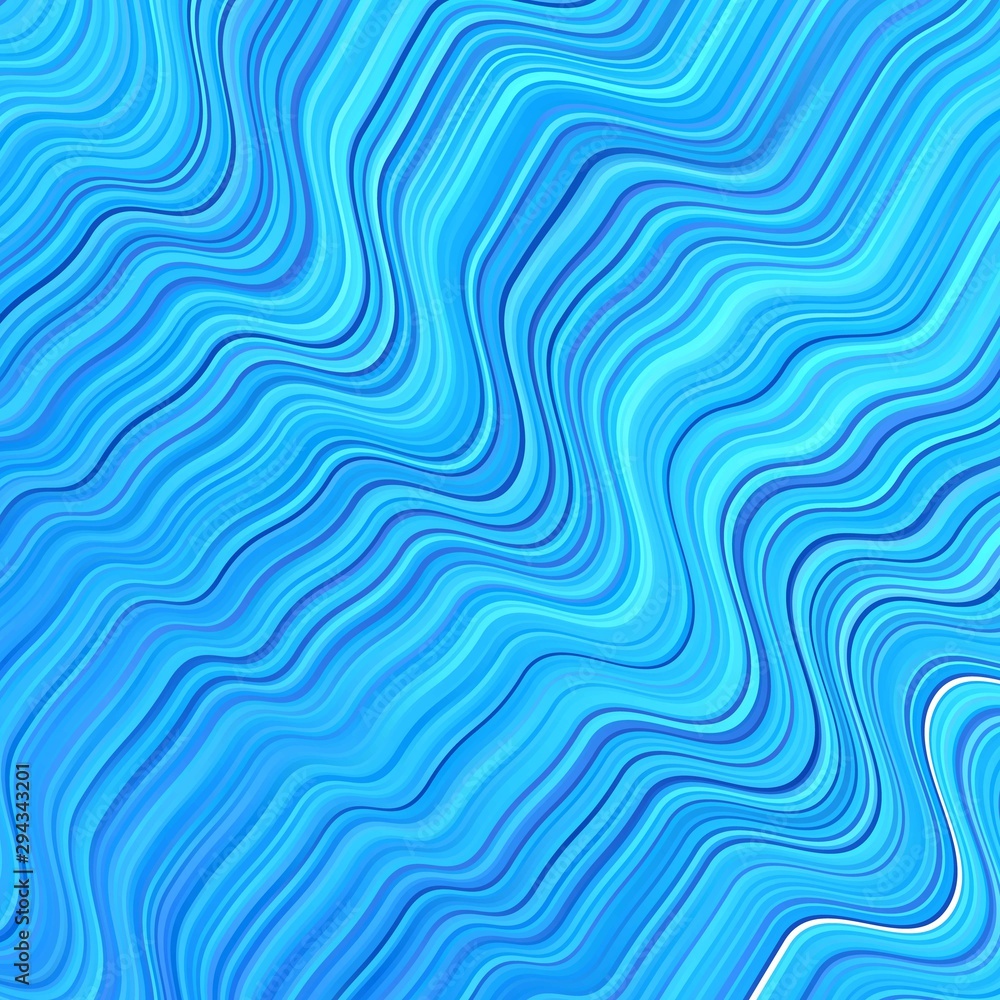 Light BLUE vector backdrop with bent lines.