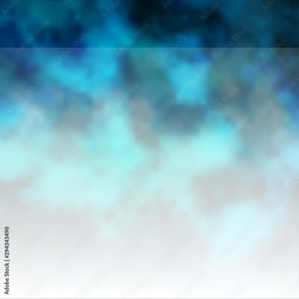 Light BLUE vector template with sky, clouds. Abstract colorful clouds on gradient illustration. Pattern for your booklets, leaflets.