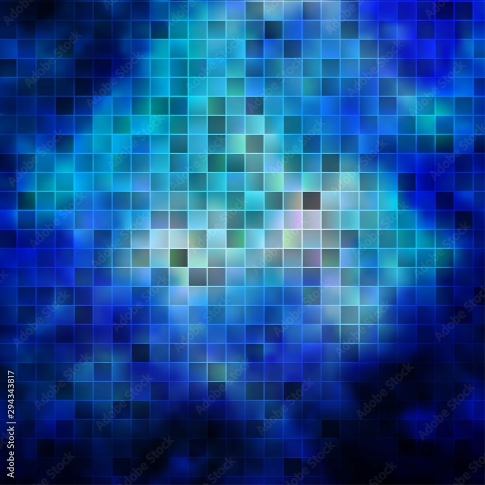 Dark BLUE vector template with rectangles. Dark BLUE vector template with rectangles.