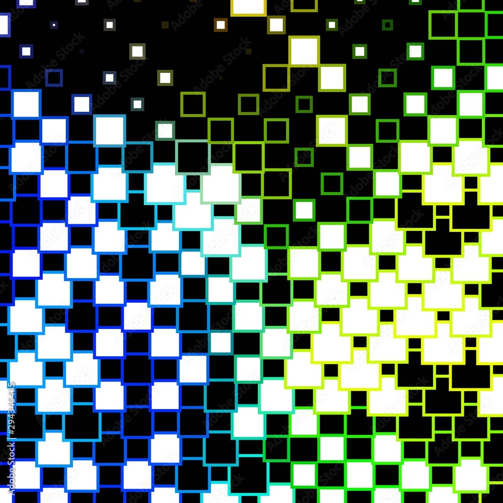 Fototapeta premium Light Blue, Green vector background with rectangles. Modern design with rectangles in abstract style. Pattern for commercials, ads.