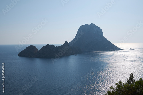 Ibiza  Spain - August 31  2019   View of Es vedra island