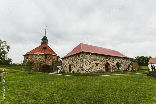 Korela - a stone fortress in the city of Priozersk, on the island of the Vuoksa River