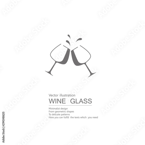 Vector drawn goblet. Isolated on white background.