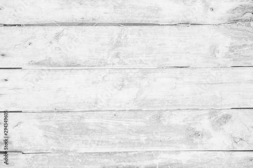 Old grunge wood plank texture background. Vintage white wooden board wall have antique cracking style background objects for furniture design. Painted weathered peeling table woodworking hardwoods.