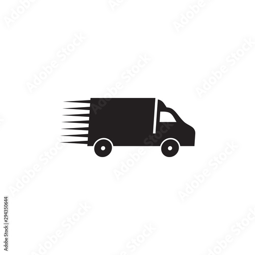 Delivery car icon logo design vector template