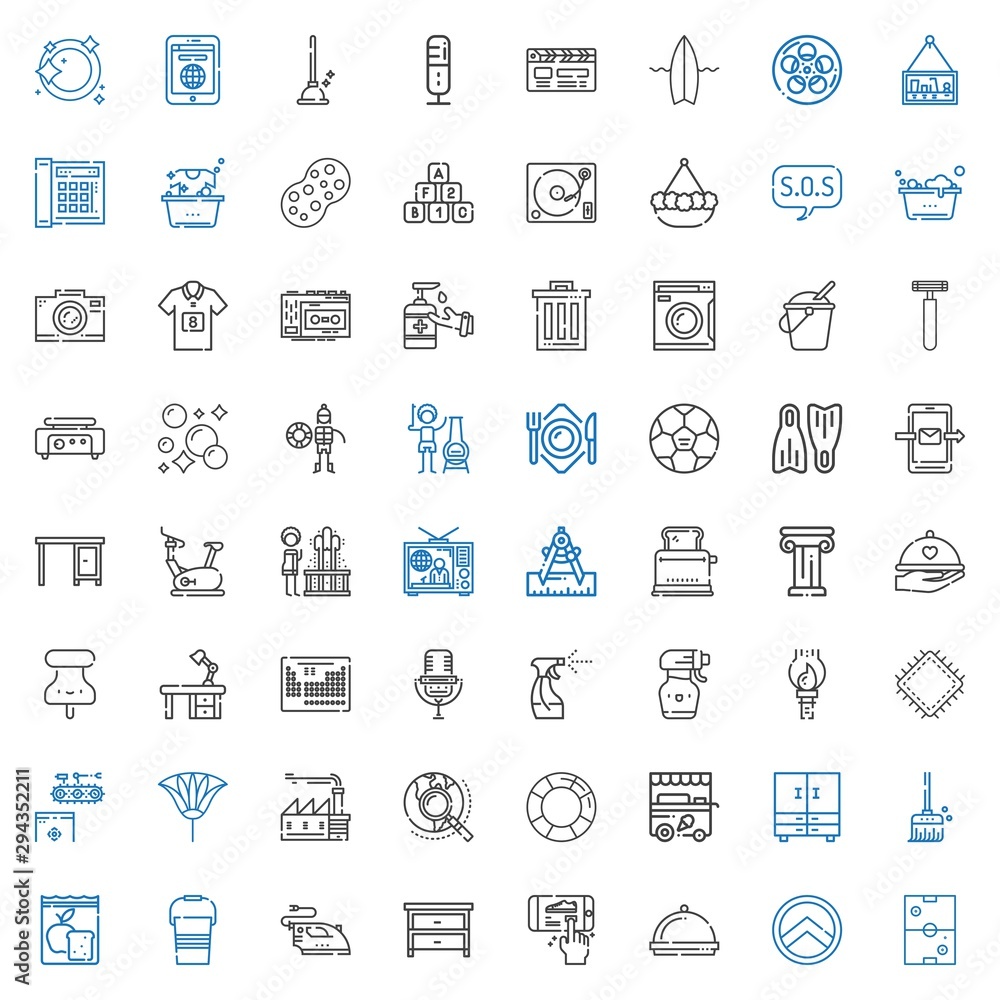 equipment icons set equipment icons set