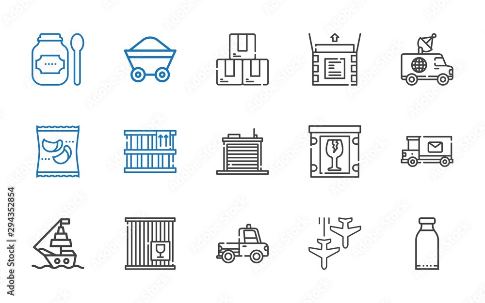 cargo icons set cargo icons set