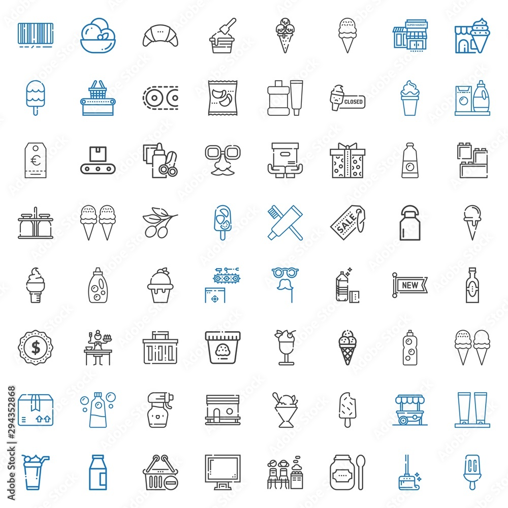 Fototapeta premium product icons set
