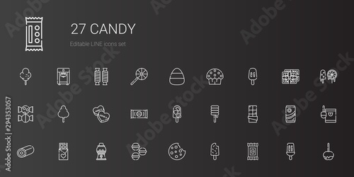 candy icons set
