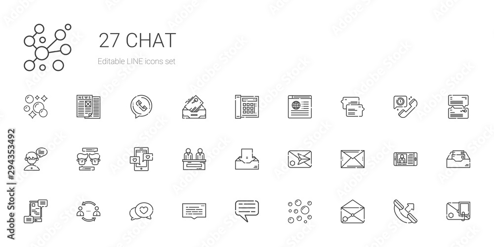 chat icons set chat icons set