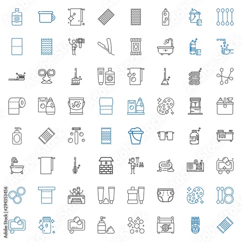 hygiene icons set