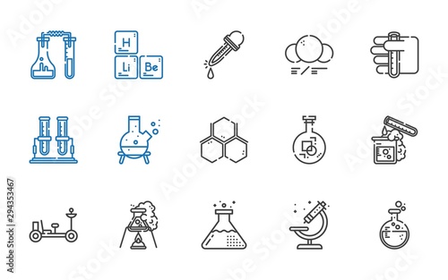 lab icons set