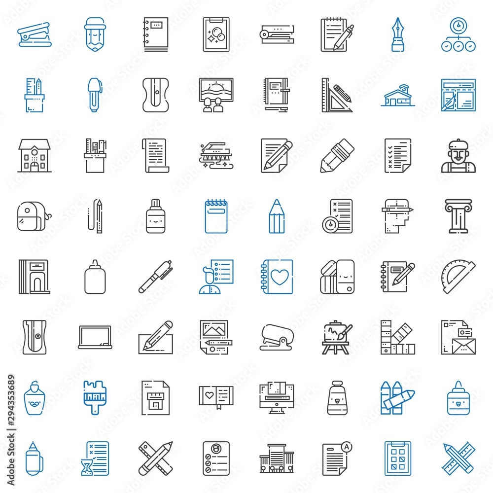 Fototapeta premium pencil icons set