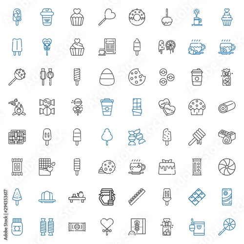 sugar icons set