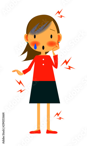 女性　全身の痛み