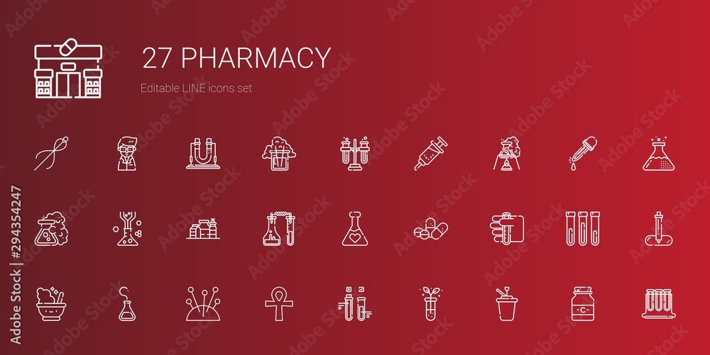 pharmacy icons set pharmacy icons set