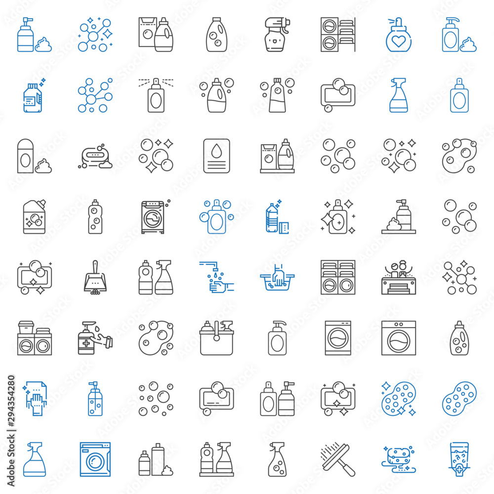 soap icons set soap icons set