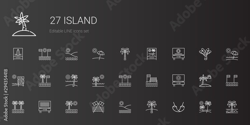 island icons set