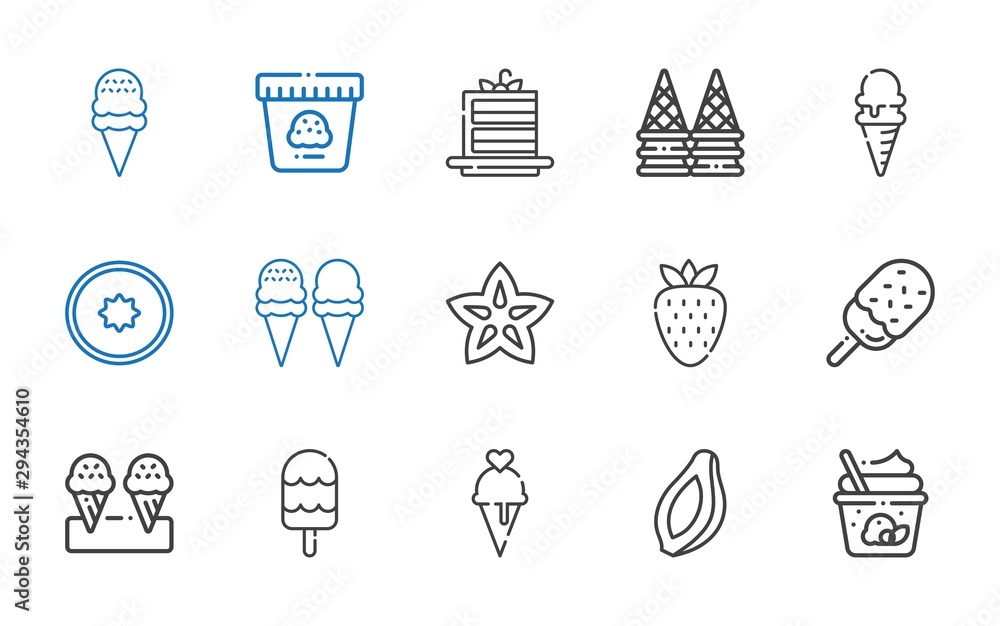 Fototapeta premium strawberry icons set