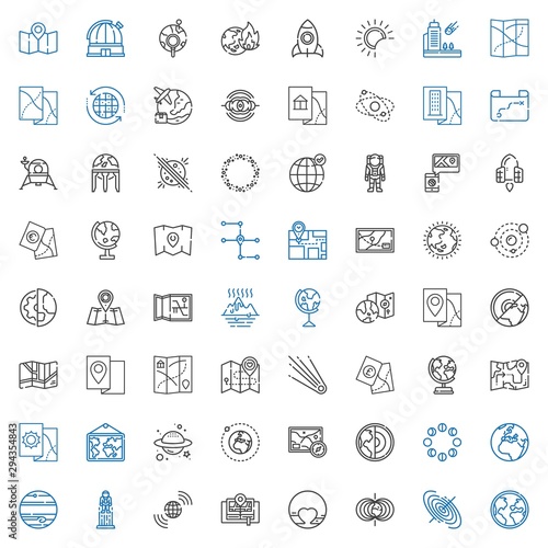 planet icons set