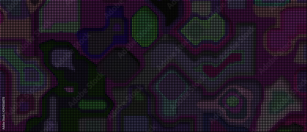 Abstract technology pixel background. Vector colorful illustration. Halftone style.