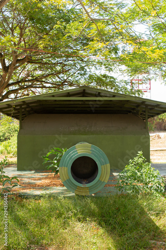 Replica of one of the monster guns at the Johore Battery photo