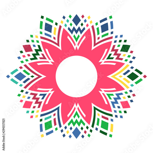 Abstract color decorative element for design.