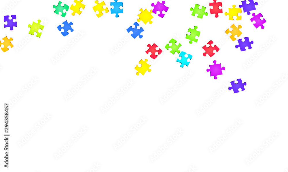 Abstract conundrum jigsaw puzzle rainbow colors Abstract conundrum jigsaw puzzle rainbow colors