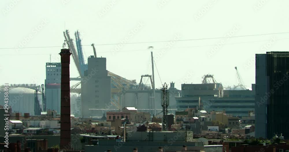 barcelona skyline city coast mediterranean barcelona skyline city coast mediterranean