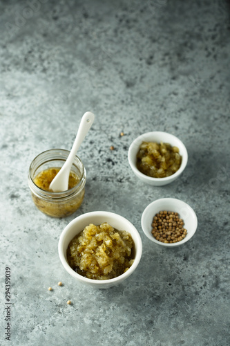 Homemade cucumber pickle or relish