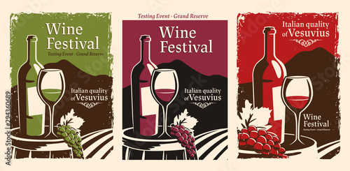 billboard for wine events in Italy