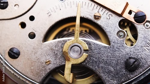 Mechanism of an old clock, macro 