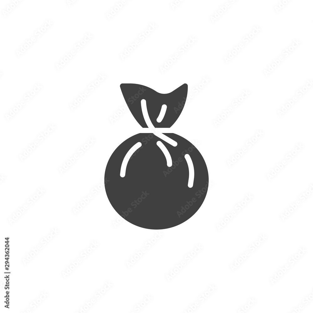 Candy wrapped vector icon. filled flat sign for mobile concept and web design. Sweet candy glyph icon. Symbol, logo illustration. Vector graphics Candy wrapped vector icon. filled flat sign for mobile concept and web design. Sweet candy glyph icon. Symbol, logo illustration. Vector graphics