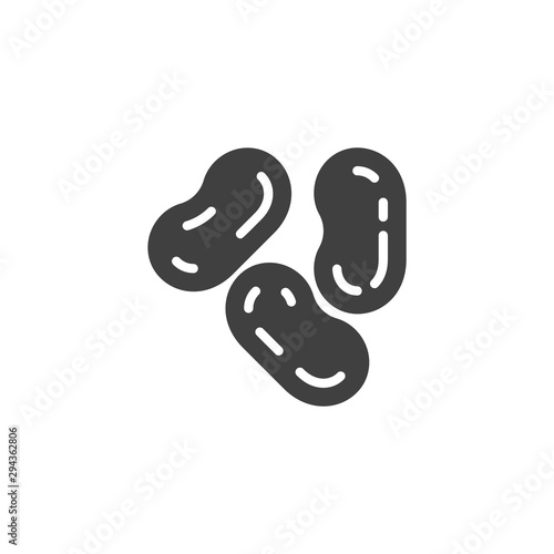 Jelly candies vector icon. filled flat sign for mobile concept and web design. Chewing candy glyph icon. Symbol, logo illustration. Vector graphics