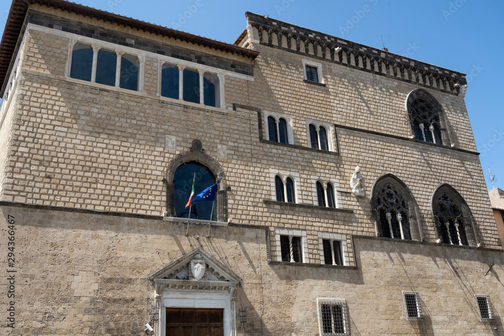 Tarquinia, Italy: historic palace