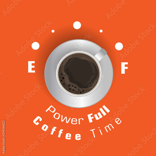 Coffee excellent drink always. Cool design. Colorful illustration
