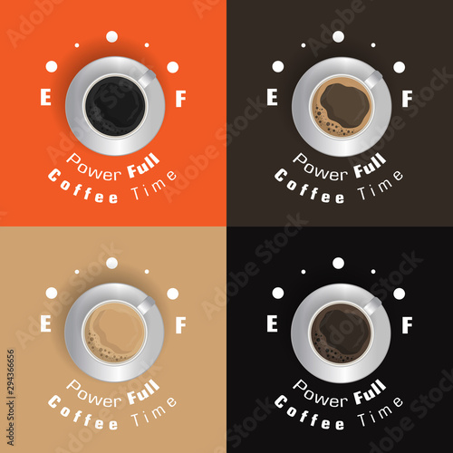 Coffee excellent drink always. Cool design. Colorful illustration