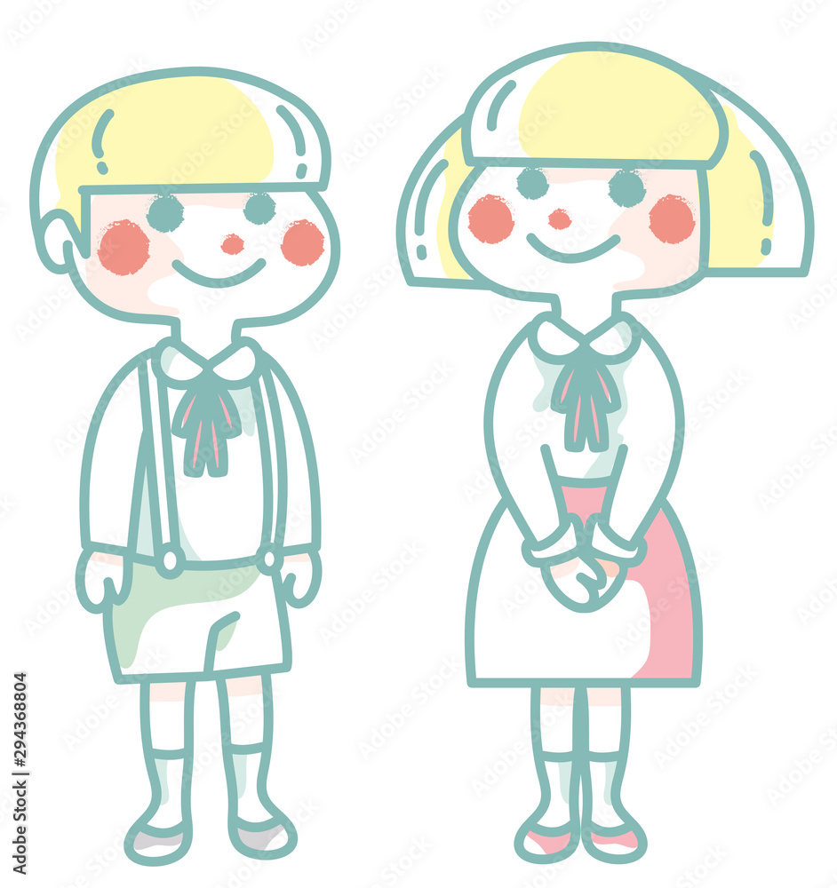 女の子と男の子 女の子と男の子