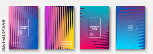 Wallpaper Mural Trendy cool minimalist abstract modern covers design vector. Dynamic colorful halftone gradient. Futuristic geometric patterns shapes phormes lines background. Minimal poster template for business Torontodigital.ca