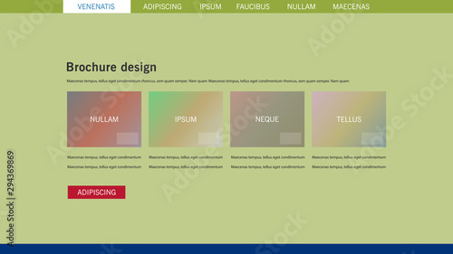 Brochure cover used in marketing and advertising