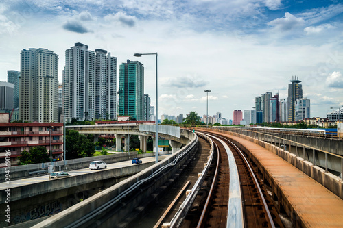 The KL Monorail system in Kuala Lumpur, Malaysia