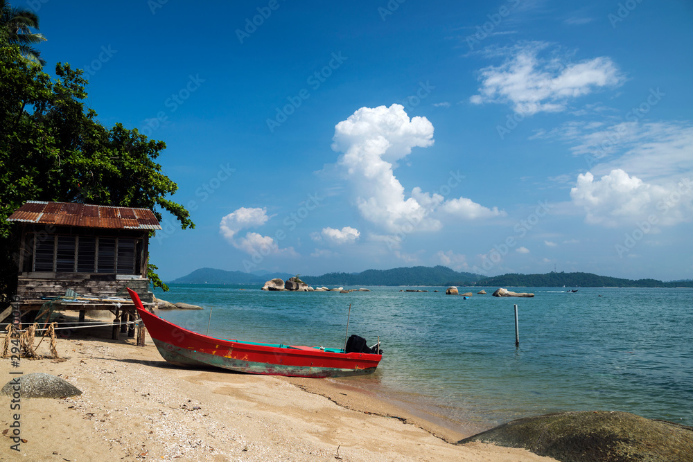Little beach at Sungai Pinang Kecil, Pangkor, Perak, Malaysia Little beach at Sungai Pinang Kecil, Pangkor, Perak, Malaysia