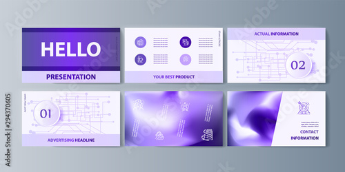 Set of brochures infographics for marketing the promotion goods and services on market