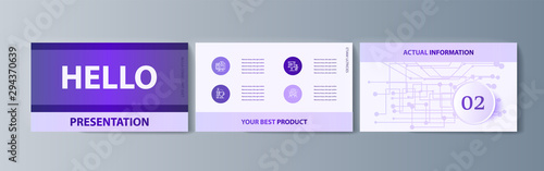 Set of brochures infographics for marketing the promotion goods and services on market
