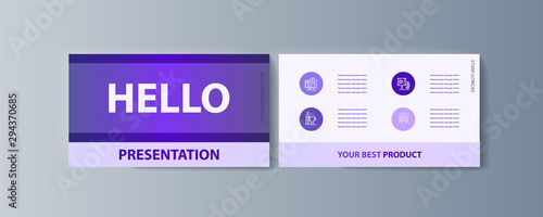 Set of brochures infographics for marketing the promotion goods and services on market