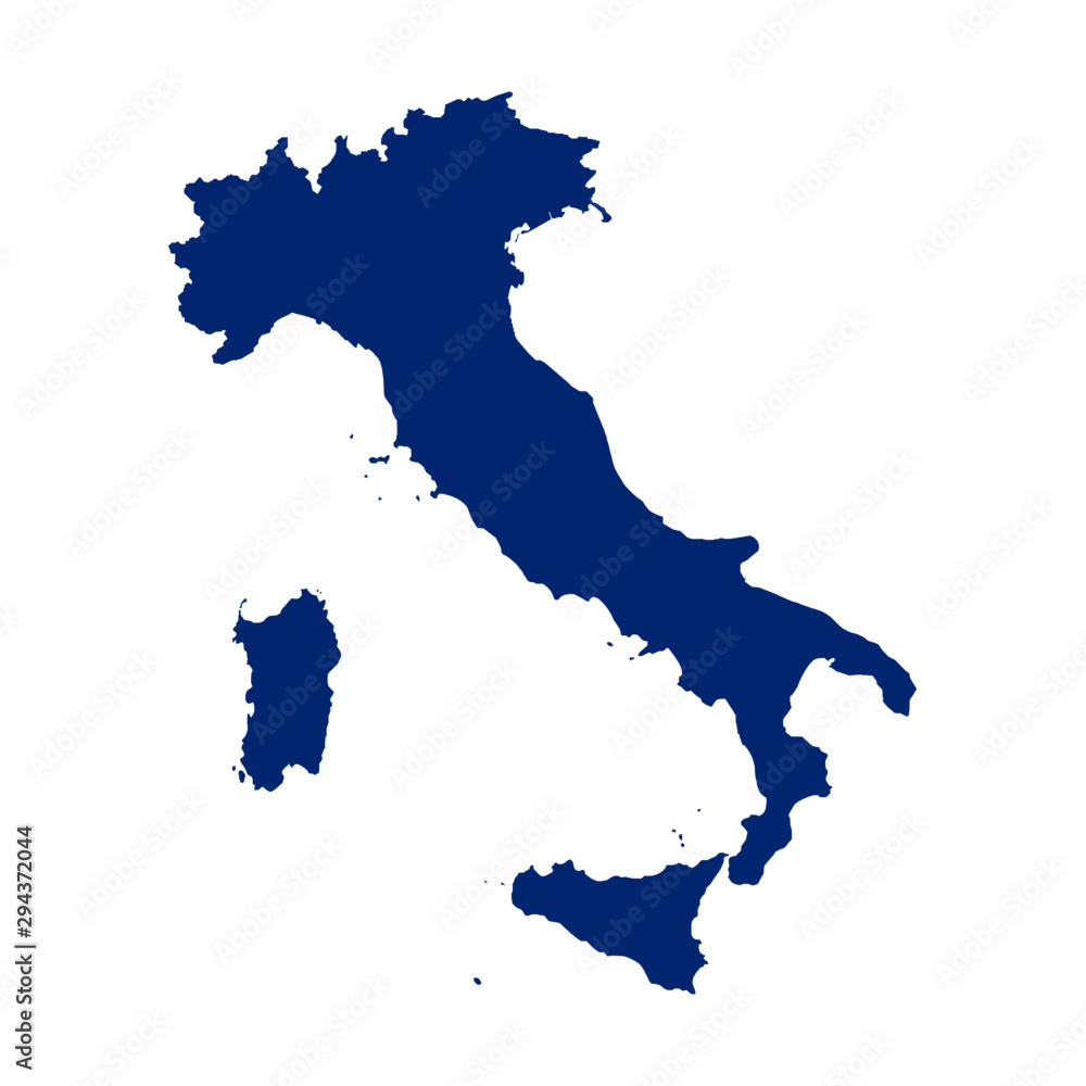 Vector map of italy
